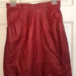 Vintage Leather Skirt
